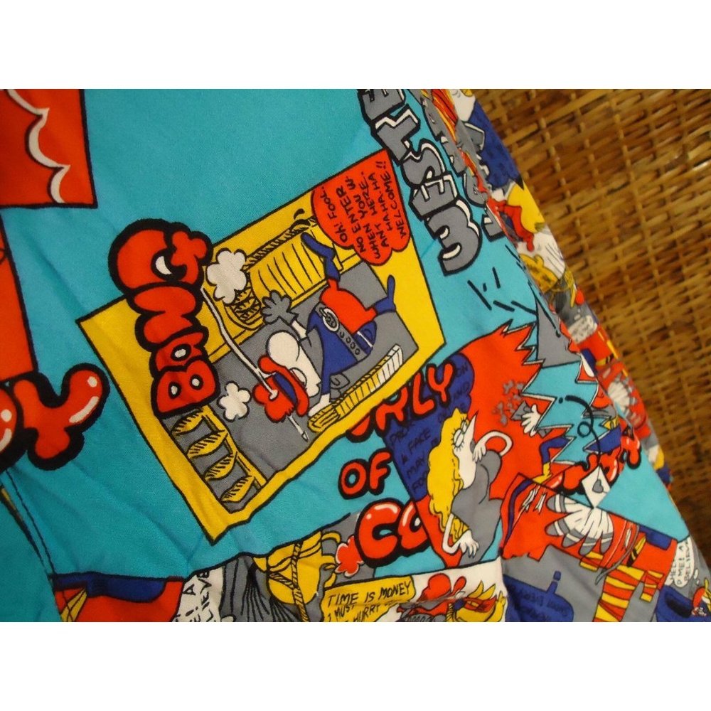 VTG Cartoon WILD Western Land Bright Comic Strip